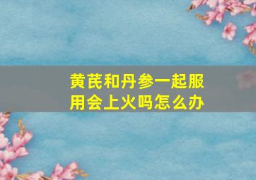 黄芪和丹参一起服用会上火吗怎么办