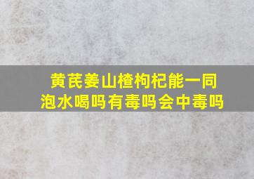 黄芪姜山楂枸杞能一同泡水喝吗有毒吗会中毒吗