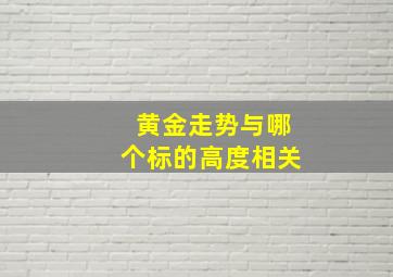 黄金走势与哪个标的高度相关