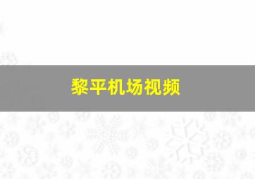 黎平机场视频