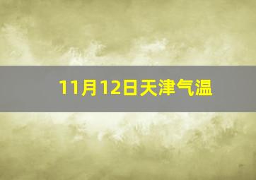 11月12日天津气温