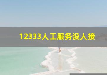 12333人工服务没人接