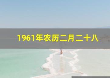 1961年农历二月二十八