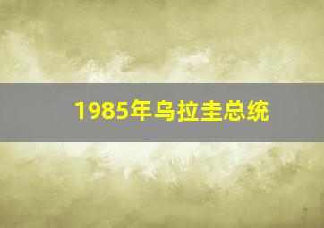 1985年乌拉圭总统