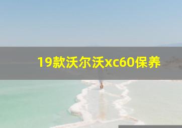 19款沃尔沃xc60保养