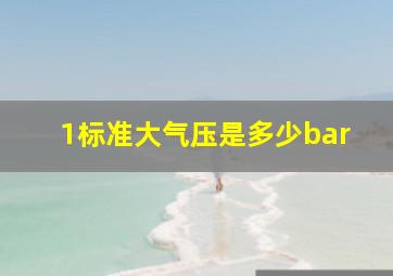 1标准大气压是多少bar