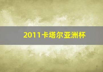 2011卡塔尔亚洲杯