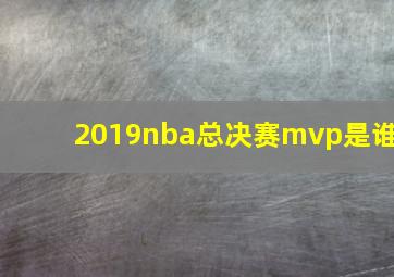 2019nba总决赛mvp是谁