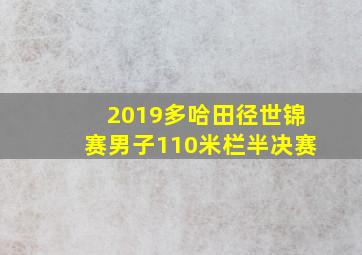 2019多哈田径世锦赛男子110米栏半决赛