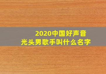 2020中国好声音光头男歌手叫什么名字