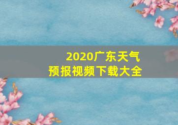 2020广东天气预报视频下载大全