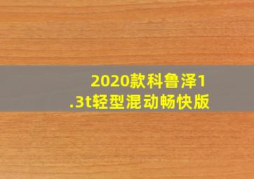 2020款科鲁泽1.3t轻型混动畅快版