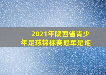 2021年陕西省青少年足球锦标赛冠军是谁