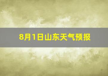 8月1日山东天气预报