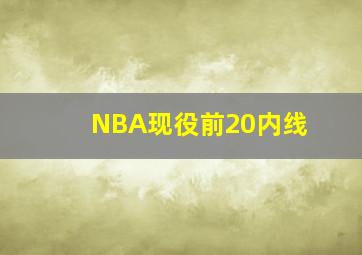 NBA现役前20内线