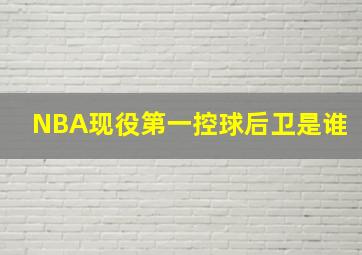 NBA现役第一控球后卫是谁