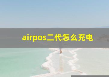 airpos二代怎么充电