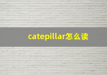 catepillar怎么读