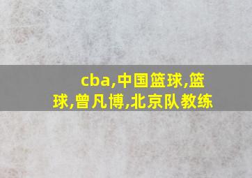 cba,中国篮球,篮球,曾凡博,北京队教练