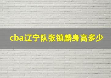 cba辽宁队张镇麟身高多少