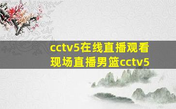 cctv5在线直播观看现场直播男篮cctv5