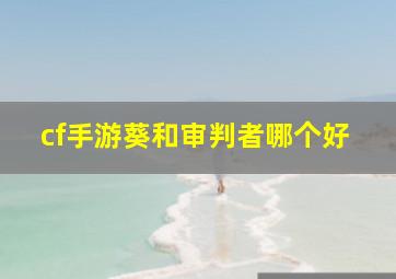 cf手游葵和审判者哪个好