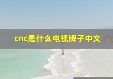 cnc是什么电视牌子中文