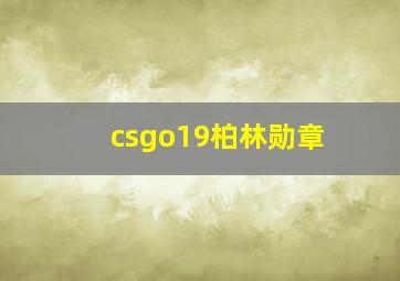 csgo19柏林勋章