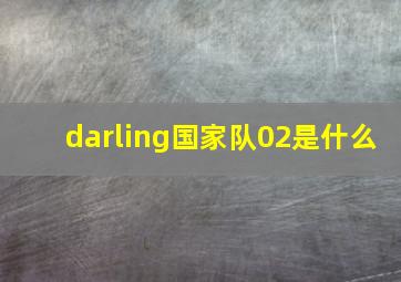 darling国家队02是什么