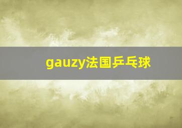 gauzy法国乒乓球