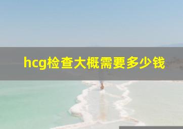 hcg检查大概需要多少钱