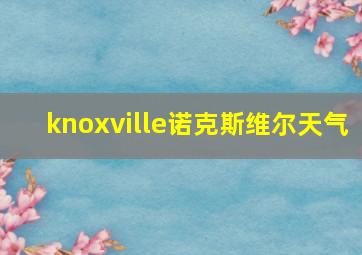 knoxville诺克斯维尔天气