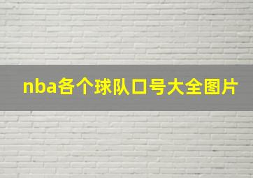 nba各个球队口号大全图片