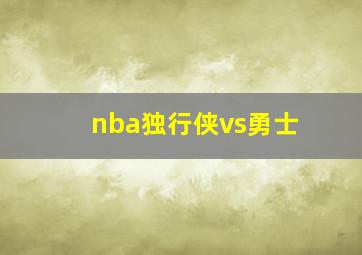 nba独行侠vs勇士