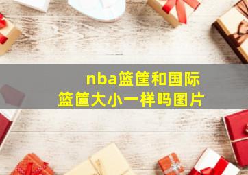 nba篮筐和国际篮筐大小一样吗图片