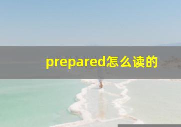 prepared怎么读的