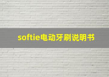 softie电动牙刷说明书