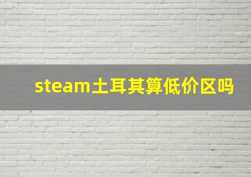 steam土耳其算低价区吗