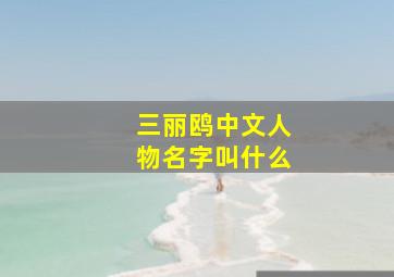 三丽鸥中文人物名字叫什么