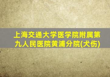 上海交通大学医学院附属第九人民医院黄浦分院(犬伤)