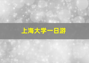 上海大学一日游