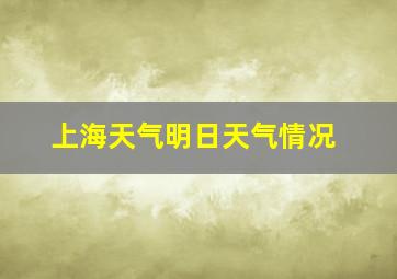 上海天气明日天气情况