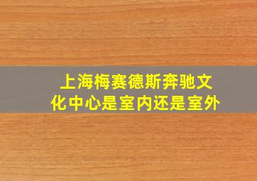 上海梅赛德斯奔驰文化中心是室内还是室外