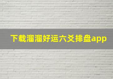 下载溜溜好运六爻排盘app