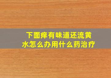 下面痒有味道还流黄水怎么办用什么药治疗