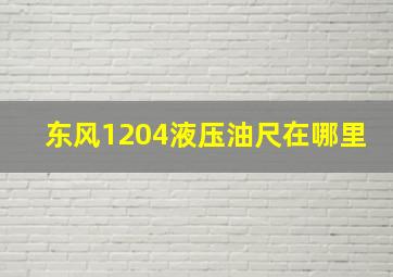 东风1204液压油尺在哪里