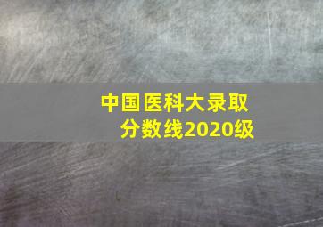 中国医科大录取分数线2020级