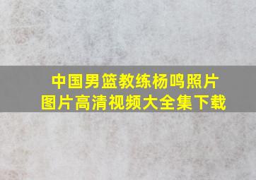 中国男篮教练杨鸣照片图片高清视频大全集下载