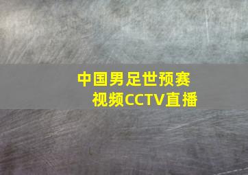 中国男足世预赛视频CCTV直播