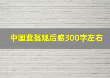 中国蓝盔观后感300字左右